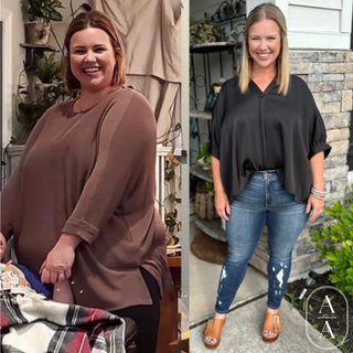 Before and after Semaglutide weight loss transformation of 50 lbs